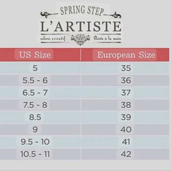 Spring Step Artiste Leather Comfort Shoe Mule Clog Black Floral Womens - Picture 9 of 9